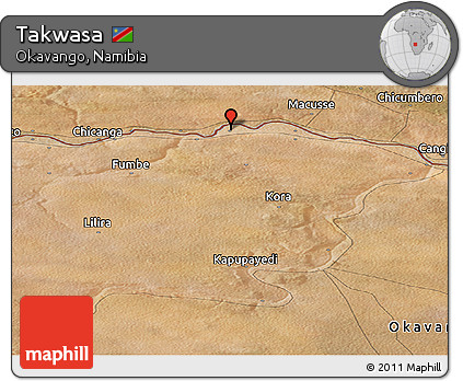 Satellite Panoramic Map of Takwasa