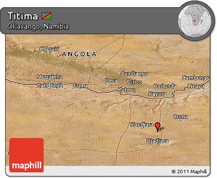Satellite Panoramic Map of Titima