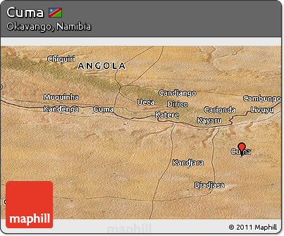 Satellite Panoramic Map of Cuma