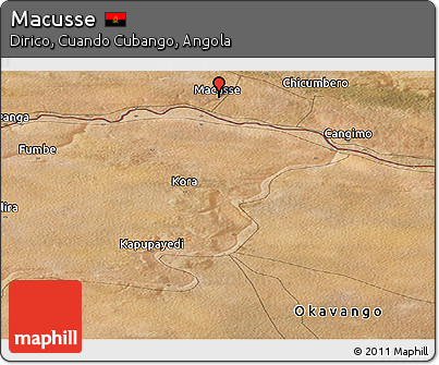 Satellite Panoramic Map of Macusse