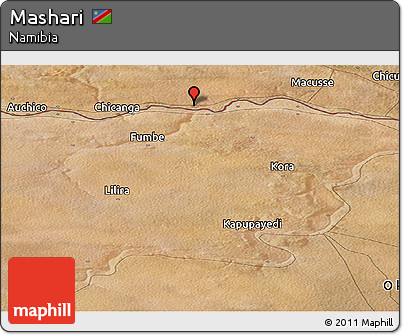 Satellite Panoramic Map of Mashari