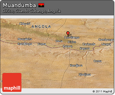 Satellite Panoramic Map of Muandumba