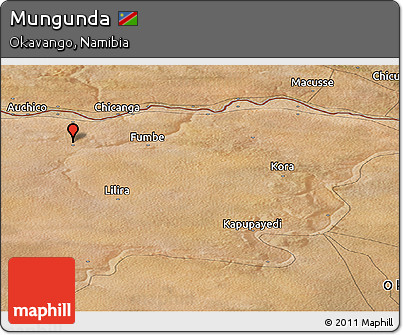 Satellite Panoramic Map of Mungunda