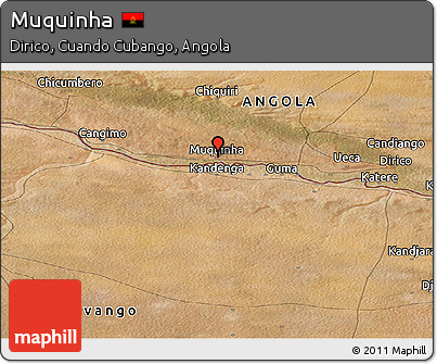 Satellite Panoramic Map of Muquinha