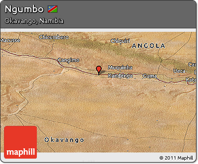 Satellite Panoramic Map of Ngumbo