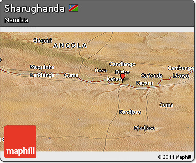 Satellite Panoramic Map of Sharughanda