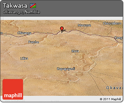 Satellite Panoramic Map of Takwasa