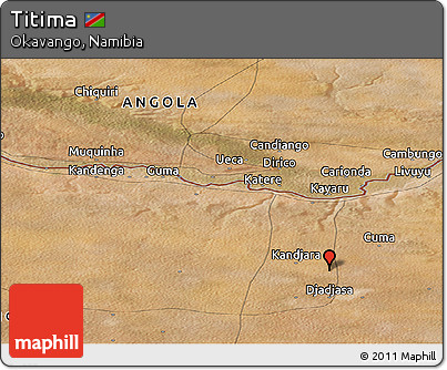 Satellite Panoramic Map of Titima