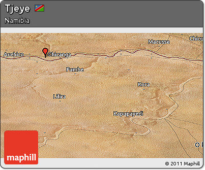 Satellite Panoramic Map of Tjeye