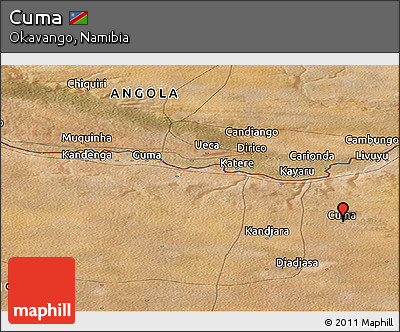 Satellite Panoramic Map of Cuma