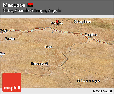 Satellite Panoramic Map of Macusse