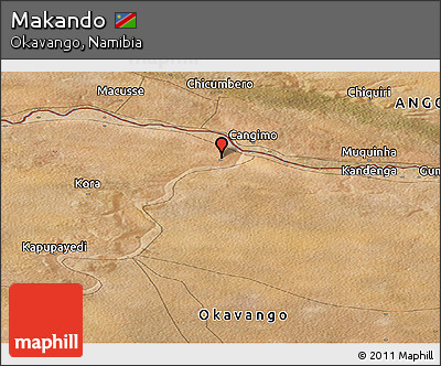 Satellite Panoramic Map of Makando