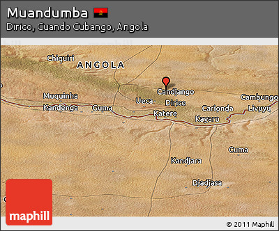 Satellite Panoramic Map of Muandumba