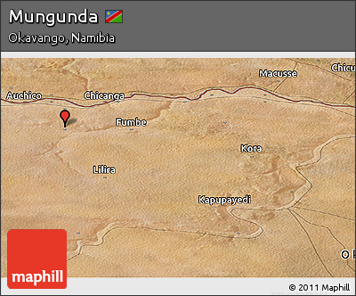 Satellite Panoramic Map of Mungunda