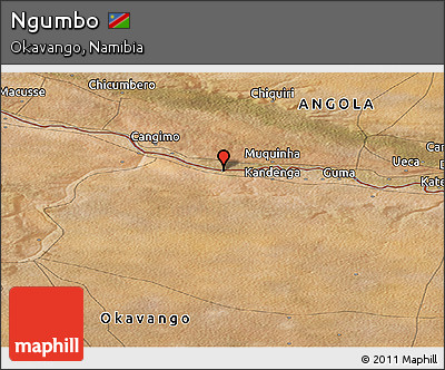 Satellite Panoramic Map of Ngumbo