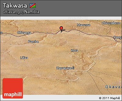 Satellite Panoramic Map of Takwasa