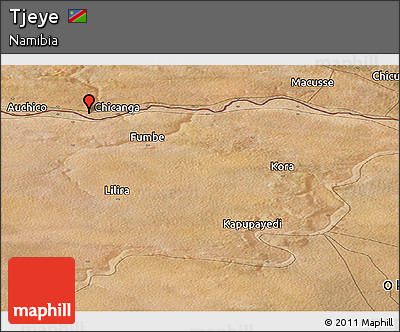 Satellite Panoramic Map of Tjeye