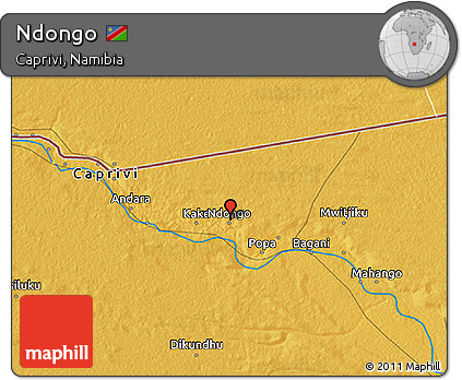 Physical 3D Map of Ndongo