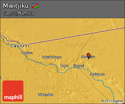 Physical 3D Map of Mwitjiku