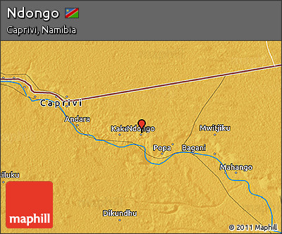 Physical 3D Map of Ndongo