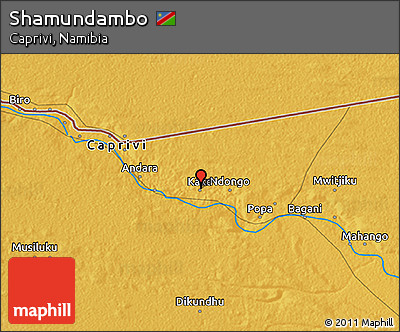 Physical 3D Map of Shamundambo