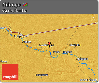 Physical 3D Map of Ndongo