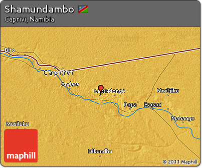 Physical 3D Map of Shamundambo