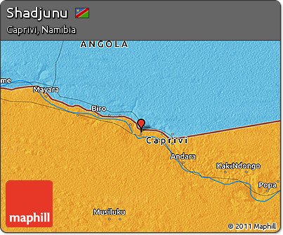 Political 3D Map of Shadjunu