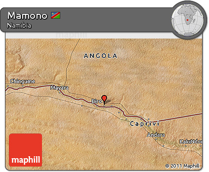 Satellite 3D Map of Mamono
