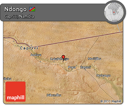 Satellite 3D Map of Ndongo