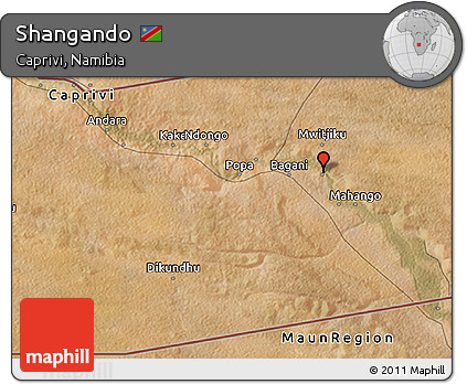 Satellite 3D Map of Shangando