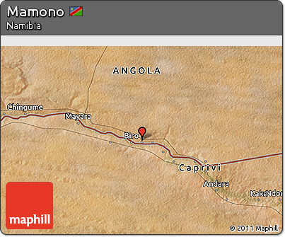 Satellite 3D Map of Mamono