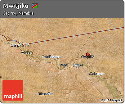 Satellite 3D Map of Mwitjiku