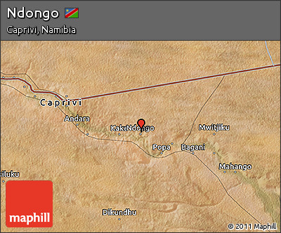 Satellite 3D Map of Ndongo
