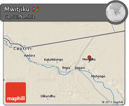 Shaded Relief 3D Map of Mwitjiku
