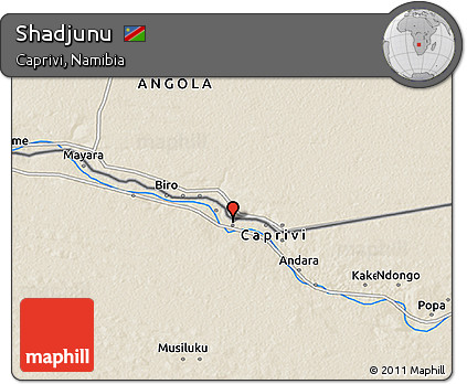 Shaded Relief 3D Map of Shadjunu