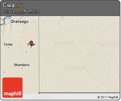 Shaded Relief 3D Map of Cwa