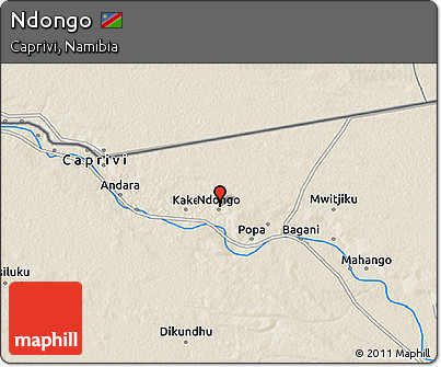 Shaded Relief 3D Map of Ndongo