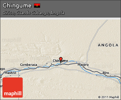 Shaded Relief 3D Map of Chingume