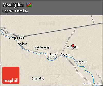 Shaded Relief 3D Map of Mwitjiku
