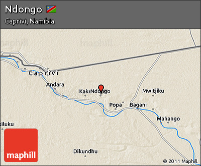 Shaded Relief 3D Map of Ndongo
