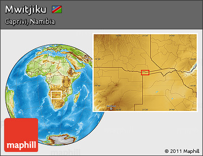 Physical Location Map of Mwitjiku