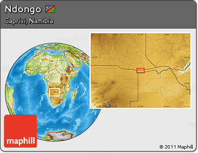 Physical Location Map of Ndongo