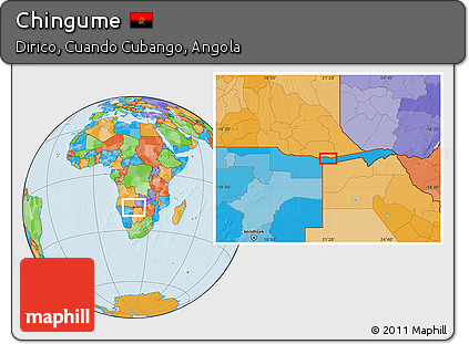Political Location Map of Chingume
