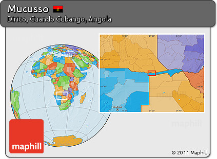Political Location Map of Mucusso