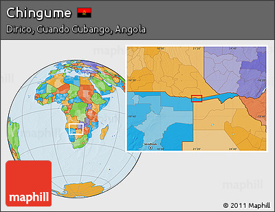 Political Location Map of Chingume