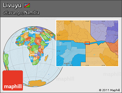 Political Location Map of Livuyu