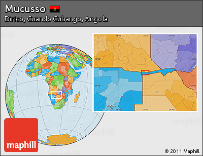 Political Location Map of Mucusso
