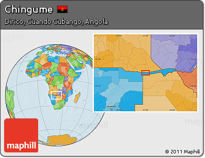 Political Location Map of Chingume