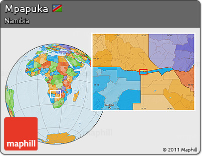 Political Location Map of Mpapuka